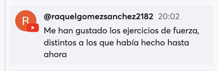 Mensaje de un alumno del reto